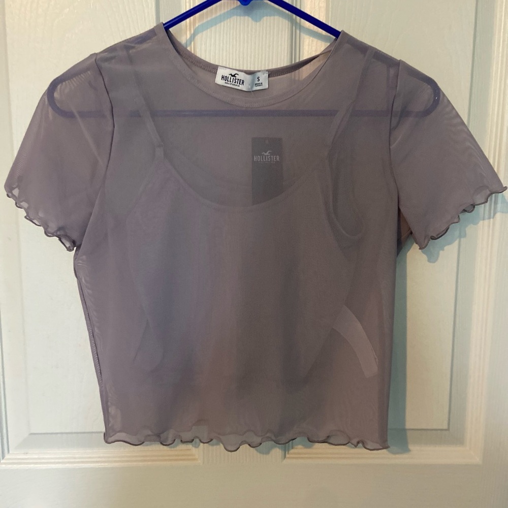 Purple Mesh Shirt